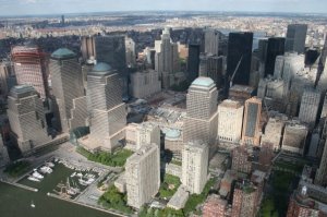 New York 1 - Arial Shot of Ground Zero (Formerly the Twin Towers)