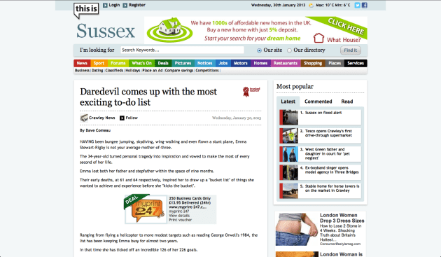 This is Sussex, Wednesday, January 30, 2013