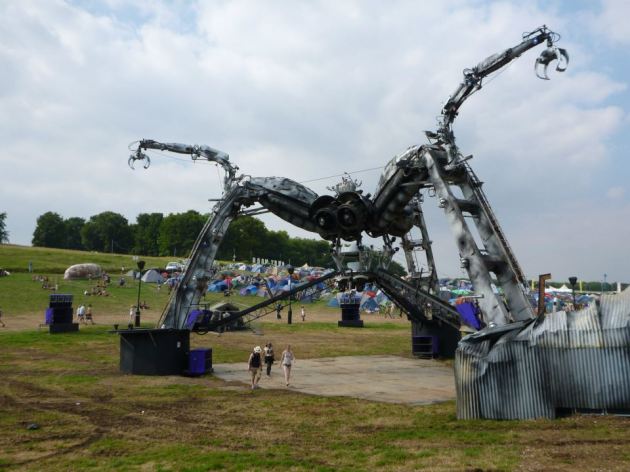 You can see how close these tents are to the Arcadia Stage
