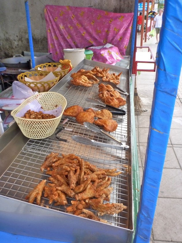 Fried Chicken Feet at a Food Stall