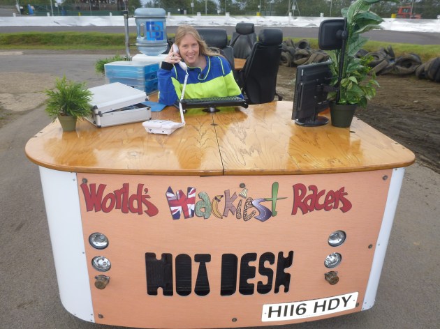 Emma at the Hot Desk