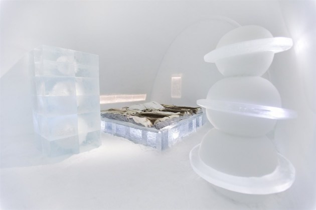 Ice Hotel Sweden, 2013: Art Suite Cold and Cranzy. Artists: Jonas Gencevicius & Jurgita Genceviciene